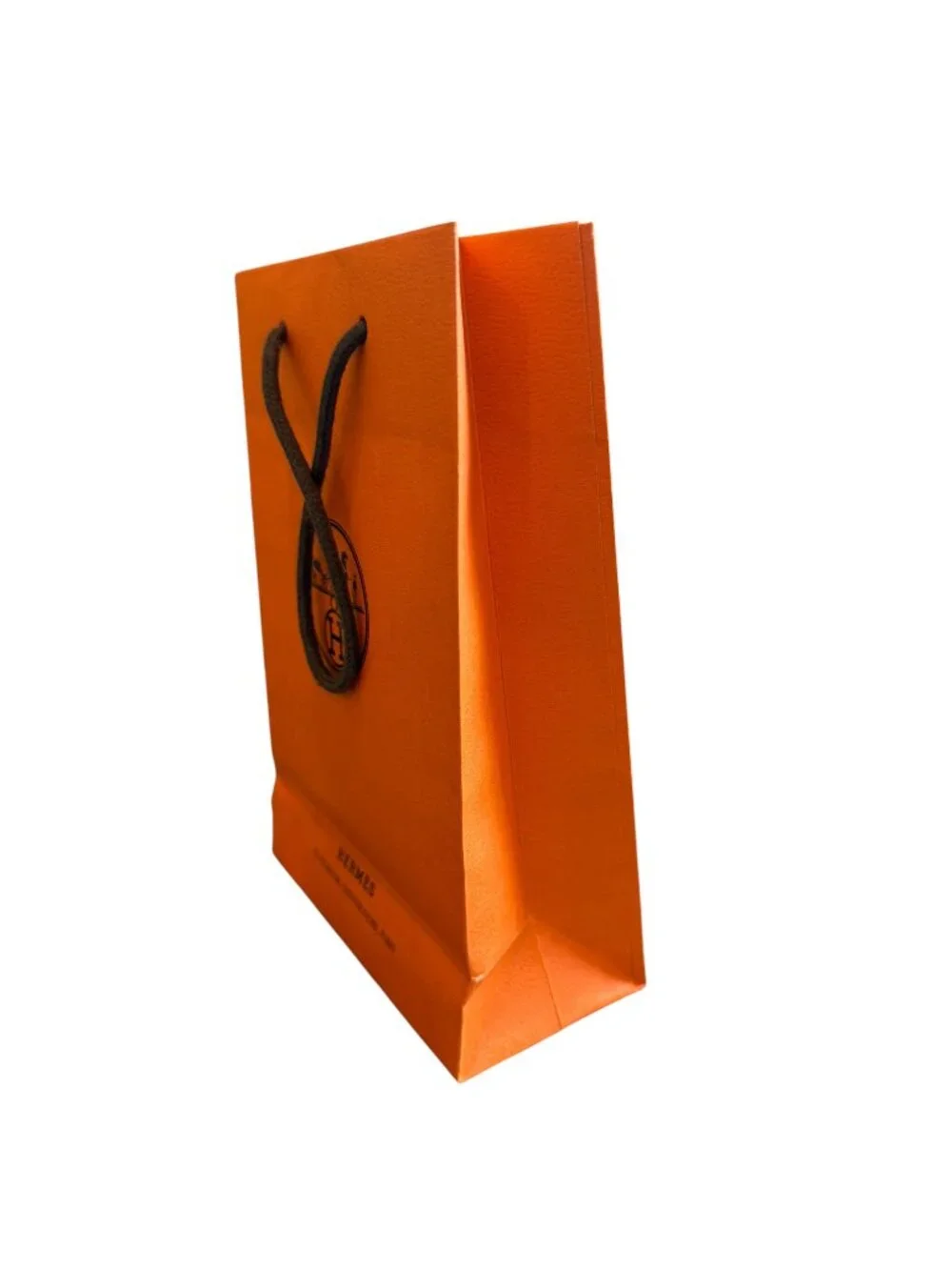 Authentic Hermès Small Orange Shopping Bag Gift Packaging